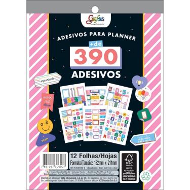 Imagem de Bloco de Adesivos Decorados para Planners Grafons