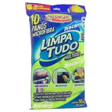 Imagem de Pano em microfibra conjunto com 10 - Luxcar