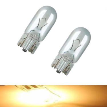 Imagem de Par Lâmpada Pingo T10 12v Comum Lanterna Farolete Placa Teto - Lumi