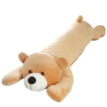 Imagem de Travesseiro Corpo Anatomico Animais Pelúcia Dormir Confortável (Urso Caramelo)