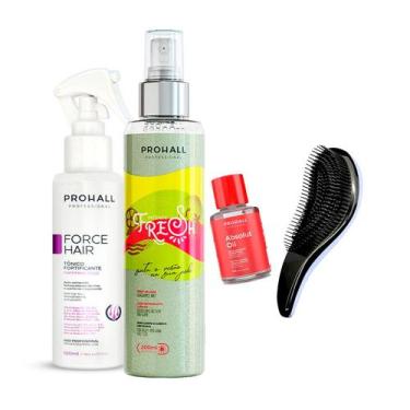 Imagem de Tônico Force Hair + Body Splash Prohall (+Escova/Óleo7ml)