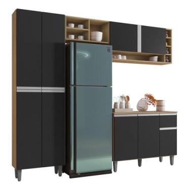 Imagem de Coz. Modulada Completa Vanessa 230cm C/ Armário Aér. Ajl Mvs - Ajl Móv