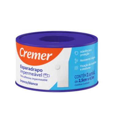 Imagem de Esparadrapo Impermeável Cremer Branco 2,5cm x 4,5m 1 Unidade