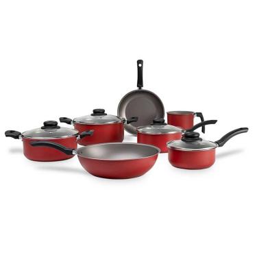 Imagem de Conjunto De Panelas 7 Peças Ruby Brinox Vermelho