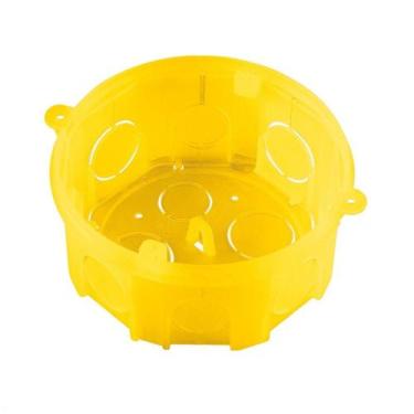 Imagem de Kit com 6 Caixas de Embutir Octagonal 4x4 Amarela Tramontina