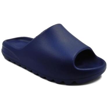 Imagem de Chinelo Sandália Nuvem Yezz Masculino | Slide Anatômico Leve e Macio Ortopédico | Tamanho 43/44 | 5 Cores (Azul Marinho, BR, Adulto, Faixa Numérico, 42, 43)