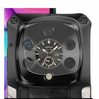 Imagem de Pacote com 2 películas protetoras de lente de câmera Puccy, compatível com Ulefone Armor 28 versão Ultra/térmica, protetor de TPU (Sem vidro temperado/não protetor de tela frontal)