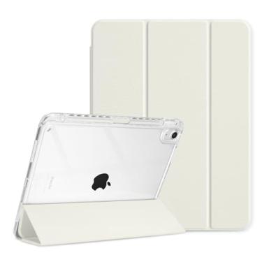 Imagem de MOROCK Capa para iPad Air 11 polegadas M3/M2 2025/2024, iPad Air 5ª/4ª geração 10,9 polegadas 2022/2020 com suporte para lápis, capa com suporte de três dobras para Air 7/6/5/4, capa à prova de choque