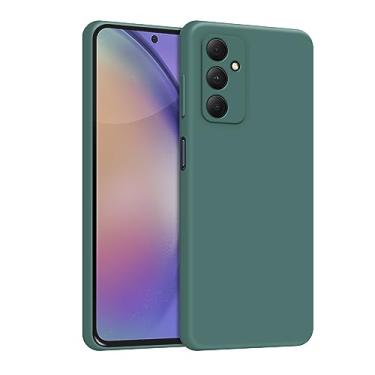 Imagem de Capa Capinha Case Para Samsung Galaxy S24 FE Silicone Aveludado Proteção Premium (VERDE MILITAR)