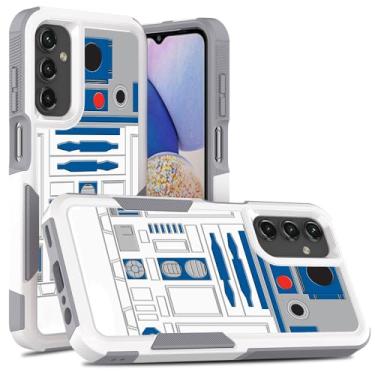 Imagem de Candykisscase Para Samsung Galaxy A25, R2D2 Astromech Droid Robot padrão de absorção de choque PC rígido e capa protetora de camada dupla híbrida de silicone interno para Samsung Galaxy A25 5G