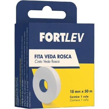 Imagem de Fita Veda Rosca 18mmx10m - FORTLEV, Branco