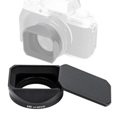 Imagem de JJC Para-sol quadrado de metal para lentes Fuji XF 27 mm f2.8 R WR e XF 27 mm f/2.8