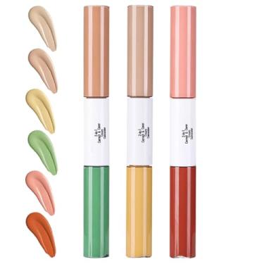 Imagem de Corretivo Líquido | Corretivo Líquido de Cobertura Completa | 3 Peças de Produto Impermeável para Cosméticos Diários em Fotografia Casamento Encontros Reuniões e Viagem