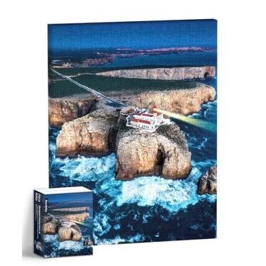 Imagem de PieceRelax Quebra-Cabeças De Arte De Parede Em Tela Para Adultos - Farol Henry Do Ponta Da Piedade, Portugal Presente Exclusivo E Decoração Para Casa Com Arte De Quebra-Cabeça De Plástico Para Sala