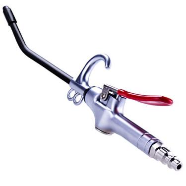 Imagem de Arma de sopro de ar de alto volume de alumínio de borracha de fluxo de ar bocal, bomba de ar doméstica industrial, compressor de ar pneumático, ferramenta de limpeza de poeira