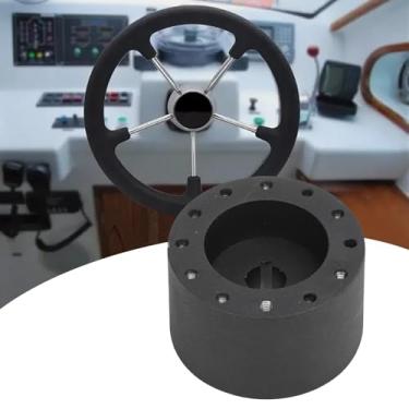 Imagem de Adaptador de Cubo de Volante, Adaptador de Cubo de Volante de Barco de 6 Furos, Estrutura Forte de Metal Adaptador de Cubo Marinho para Grant, NRG, Lecarra, GT Performance