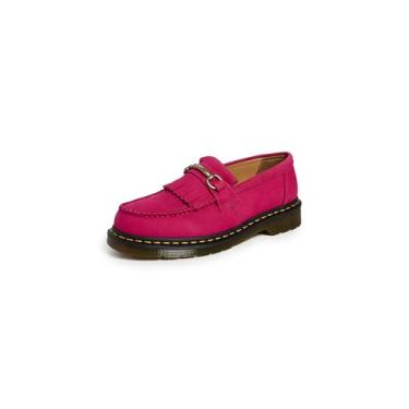 Imagem de Dr. Martens Mocassim Adrian Snaffle unissex para adultos, Rosa fúcsia, 10 Women/9 Men