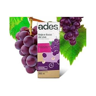 Imagem de Suco De Uva Soja Ades Caixa 200Ml C/Vitaminas S/Colesterol