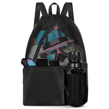 Imagem de Mochila de natação BROTOU Mochila de praia com bolso molhado