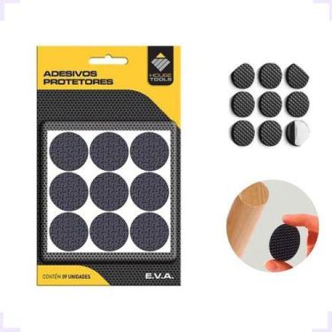 Imagem de Kit 9 Peças Feltro Protetor Adesivo Pé Sofá Cadeira Mesa - HDL