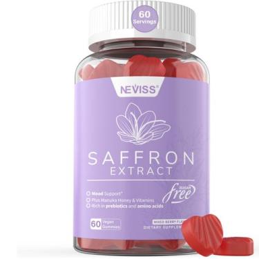 Imagem de Suplemento NEVISS Saffron Gummies 88,5 mg com vitaminas B6, B12, D3, C