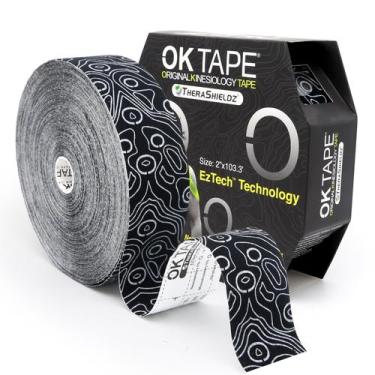 Imagem de Fita cinesiológica OK TAPE Bulk 31,5 m Pro Adhesive Black