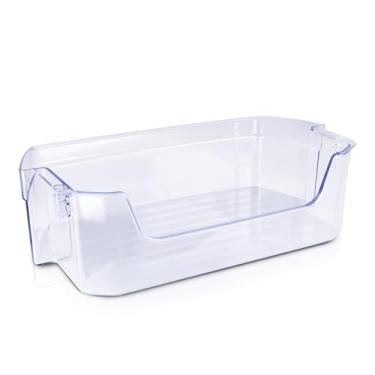 Imagem de Caixa de prateleira de porta WR71X38307 compatível com refrigeradores GE GFE26JYMNFFS GNE27JYMNFFS GNE27JYMWFFS substitui # WR71X30144 4975750 AP7186356 EAP16729788 PS167229788 9788