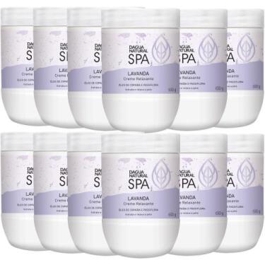 Imagem de 12UN Creme Massagem Relaxante SPA Lavanda 650G DAgua Natural - D'Água 