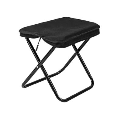 Imagem de Pegciuho Banco de Acampamento Dobrável para Adultos, Cadeira de Caminhada Compacta, Cadeira de Jardim Dobrável, Assento Leve E Portátil Feito de aço E Tecido O, Preto