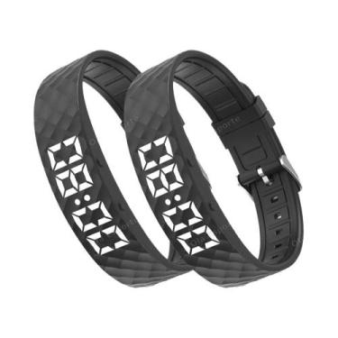 Imagem de Pulseira Inteligente LED À Prova d'Água, Digital, Com Pedômetro E Alar