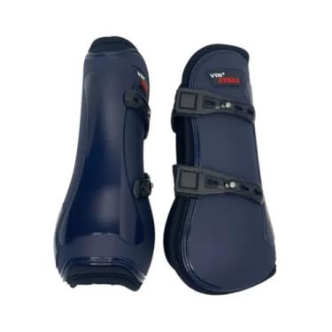 Imagem de Par de Caneleiras VTR Atria de Pino para Hipismo Cavalo – Azul marinho