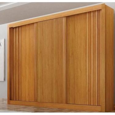 Imagem de Guarda Roupa Milano 3 Pts 100%MDF Cinamomo - Leifer - Leifer Móveis Lt
