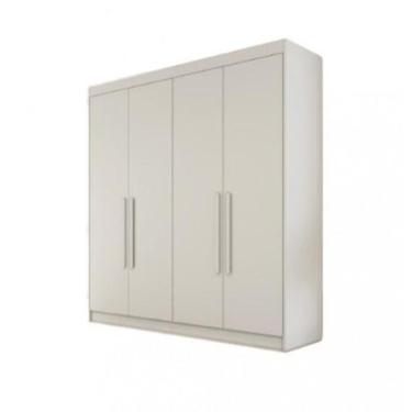 Imagem de Roupeiro Casal 4 Portas 3 Gavetas Nantes Móveis Europa - Móveis Eurpa