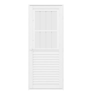 Imagem de Porta Mista Madri Aço Branco 84X215 Esquerda Evo