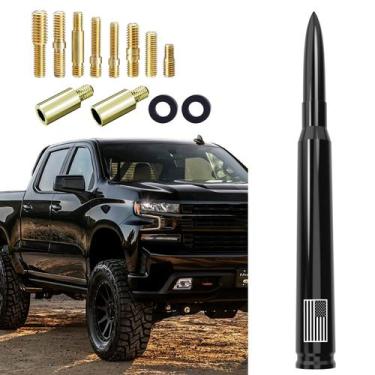 Imagem de Car Bullet Antenna Engirette 7 American Flag para Chevy Silverado