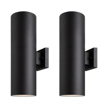 Imagem de Luminária de parede externa de vidro temperado de alumínio mirrea, pac