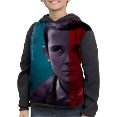Imagem de Casaco Moletom Infantil Eleven Série Stranger Things Onze - smoke, Pre