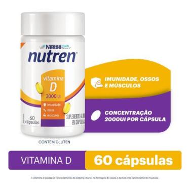 Imagem de Suplemento Alimentar Nutren Vitamina D 2.000 UI 60 Cápsulas