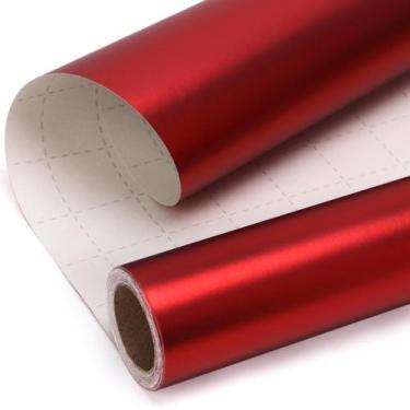 Imagem de Papel de embrulho Ribbli Red Metallic Matte 17cm x 10mm
