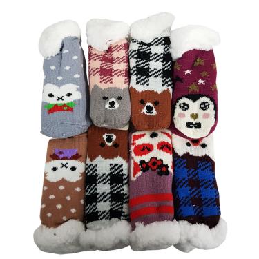 Imagem de Meia de Inverno Felpuda Infantil Wincy Red Star Ref.5026