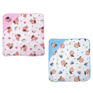 Imagem de TOALHA DE BANHO BEBE TURMA DA MONICA PLUSH