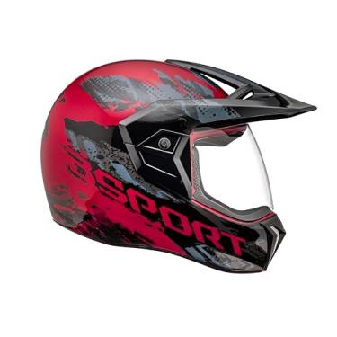 Imagem de Bieffe Capacete Moto Fechado Enduro 3 Sport Rusty Red/Grafite 58