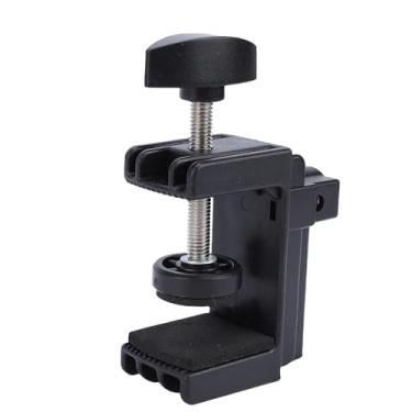 Imagem de Sanpyl Grampos de mesa em C com orifício de 1,2 cm e posição de orifício de 1/4 polegada, faixa de fixação de 4 cm, grampo de mesa com suporte cantilever em liga de alumínio ABS