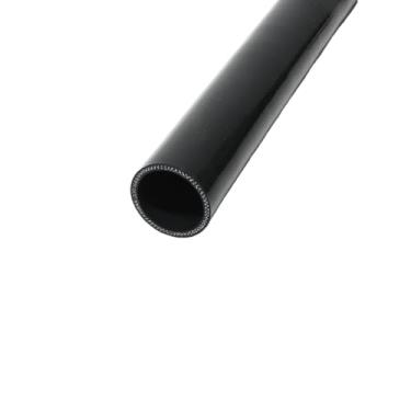 Imagem de I33T Tubo de silicone automotivo, ID 2,36" (60 mm) mangueira de silicone de acoplador reto, mangueira universal de refrigeração de radiador de alta temperatura de 3 camadas (1m) (preto)