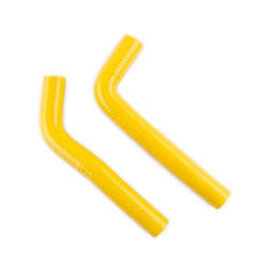Imagem de XAJINGSU Kit de mangueira de refrigeração para radiador de silicone ATV compatível com Yamaha YFZ 450 2004-2008 2 peças, 11 cores (amarelo brilhante)