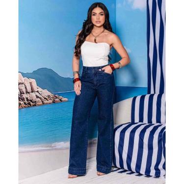 Imagem de Calça Jeans Feminina Wide Leg - 31690