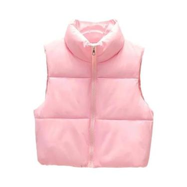Imagem de Colete Feminino Quente para Outono/Inverno - Acolchoado, Casual e Sem 