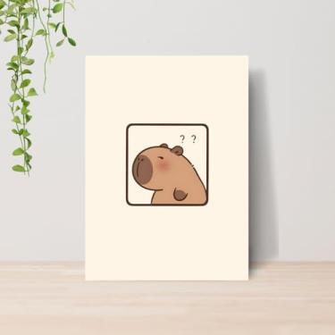 Imagem de Genérico, Quadro Capivaras Fofas A4 | Placa MDF 009