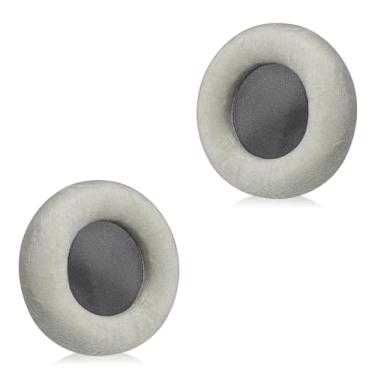 Imagem de Almofadas de ouvido de reposição Joghaw para fones de ouvido AKG K701/K702/Q701/Q702/K601/K612/K712 – Capas de almofada de flanela premium com espuma de memória, design de encaixe fácil, cinza
