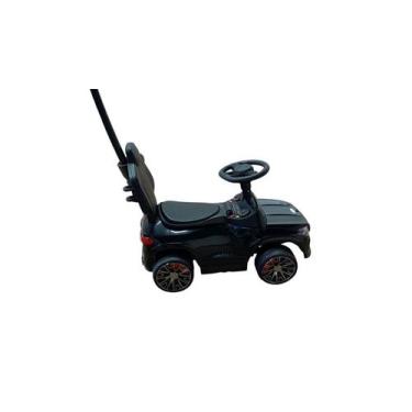 Imagem de Carrinho Elétrico Infantil com Empurrador - Preto - Genérica